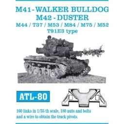 Tracks for M41 Walker Bulldog. M42 Duster. M44/ T37/ M53/ M84/ M75/...