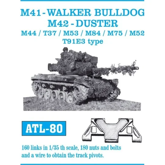 Tracks for M41 Walker Bulldog. M42 Duster. M44/ T37/ M53/ M84/ M75/...