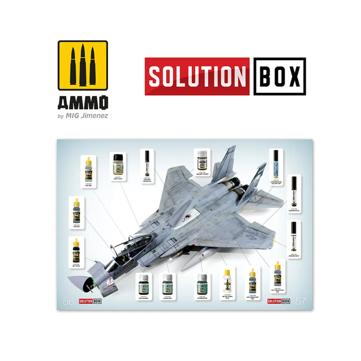 SOLUTION BOOK 06 - How to Paint USAF Navy Grey Fighters (English, C...