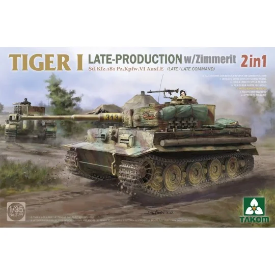 Tiger I Late-Production w/Zimmerit Sd.Kfz.181 Pz.Kpfw.VI Ausf.E Sd....