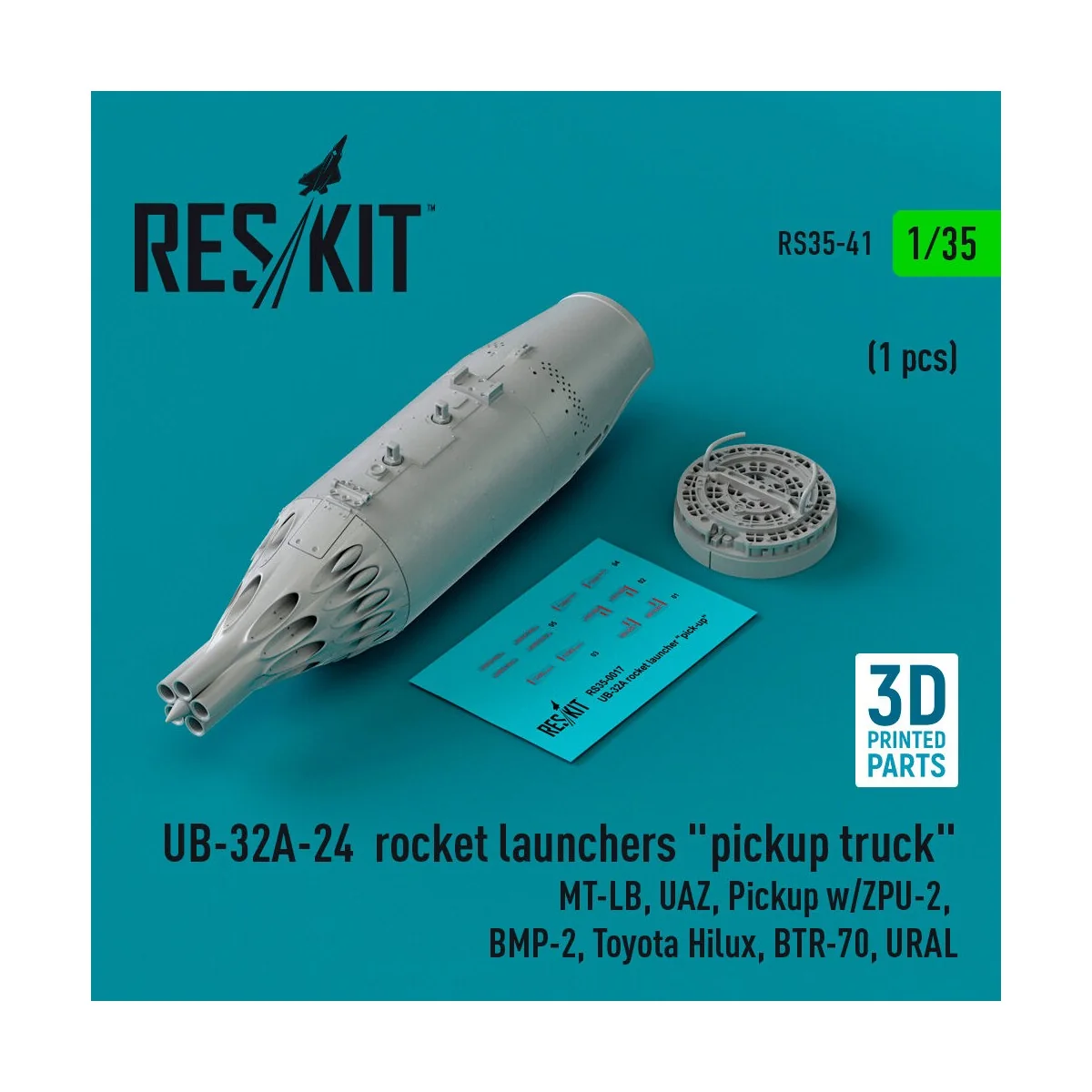 UB-32A-24 rocket launchers pickup truck (1 pcs) (MT-LB, UAZ, Pickup...