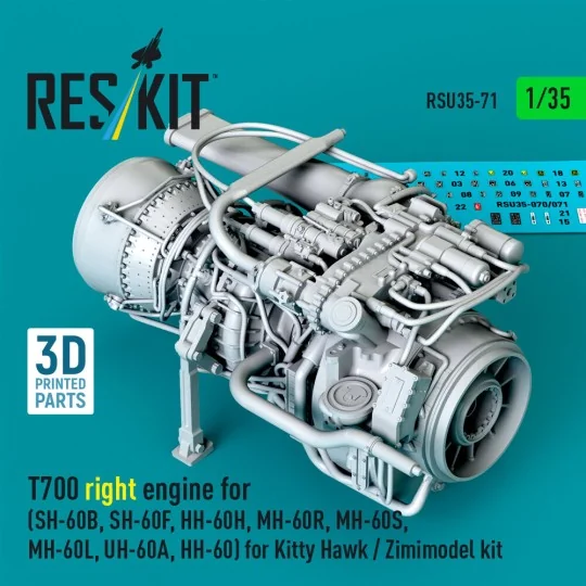 T700 right engine (SH-60B, SH-60F, HH-60H, MH-60R, MH-60S, MH-60L, ...