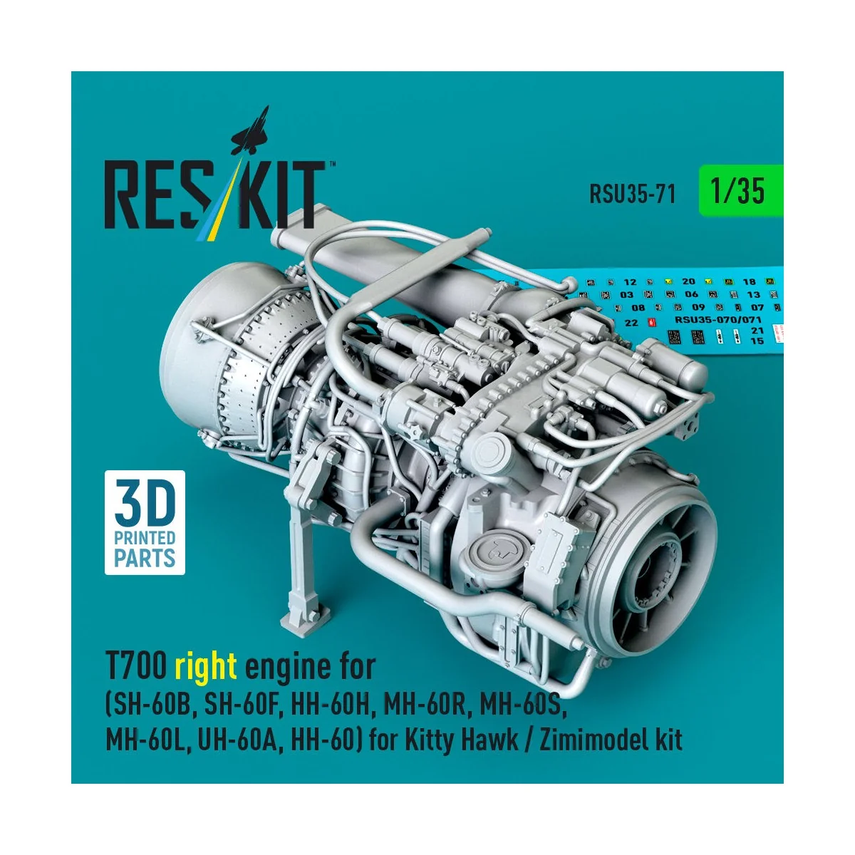 T700 right engine (SH-60B, SH-60F, HH-60H, MH-60R, MH-60S, MH-60L, ...