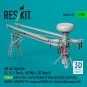 AH-64 Apache (A, D, E Early, AH Mk.I, DI Saraf) folded main rotor, ...