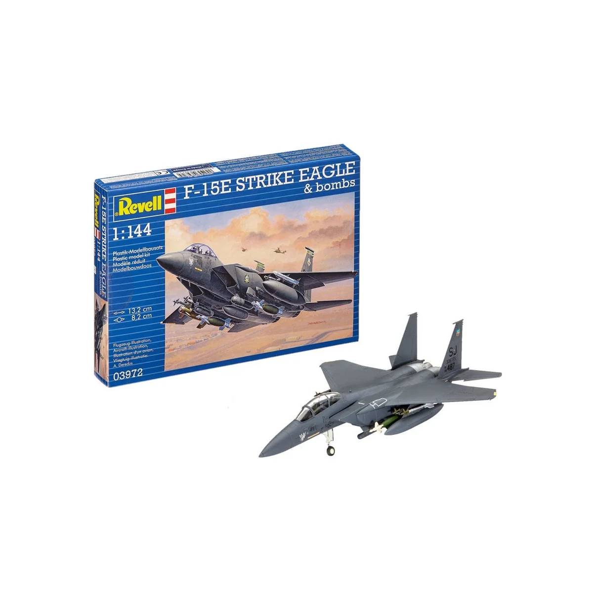 F-15E STRIKE EAGLE & bombs, 1/144 - Revell 03972
