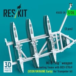 Mi-8 Hip weapon mounting frame with BD3-57KrV (USSR/UKRAINE Early) ...