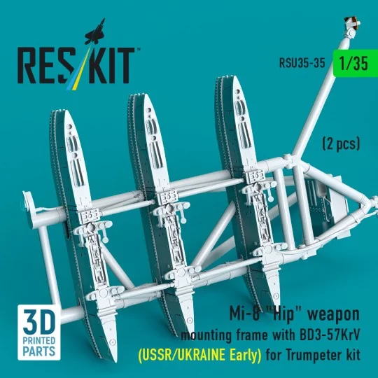 Mi-8 Hip weapon mounting frame with BD3-57KrV (USSR/UKRAINE Early) ...