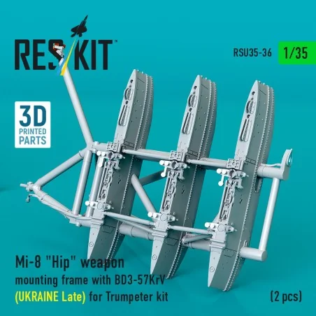 Mi-8 Hip weapon mounting frame with BD3-57KrV (UKRAINE Late) for Tr...