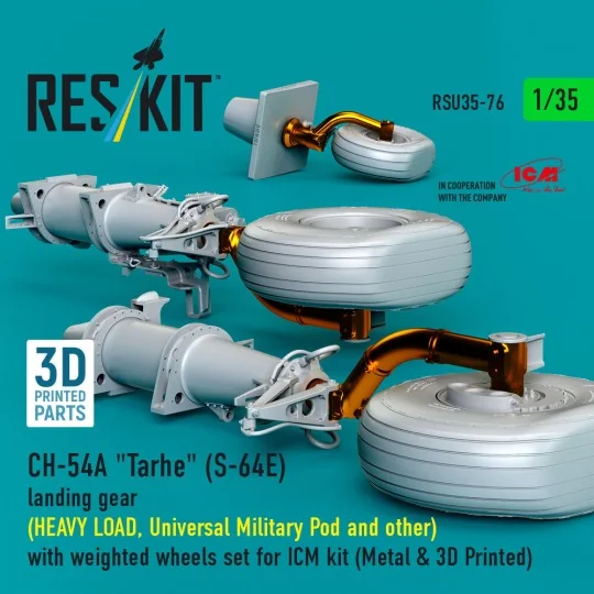 CH-54A Tarhe(S-64E) landing gear (HEAVY LOAD, Universal Military Po...