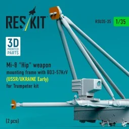 Mi-8 Hip weapon mounting frame with BD3-57KrV (USSR/UKRAINE Early) ... 2