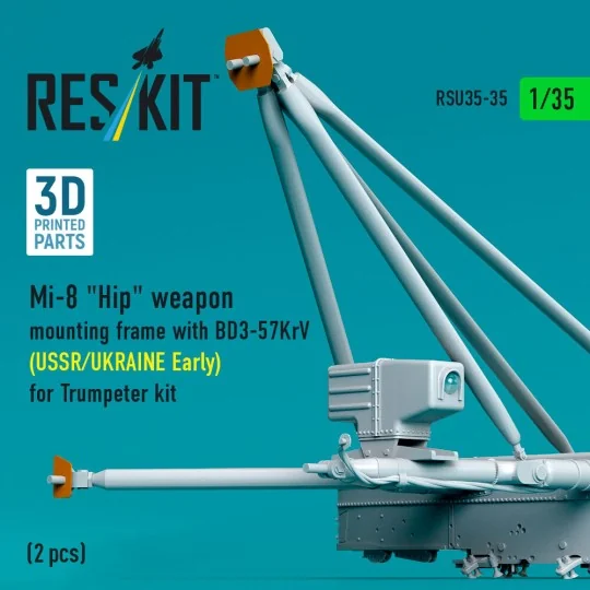 Mi-8 Hip weapon mounting frame with BD3-57KrV (USSR/UKRAINE Early) ...