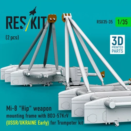 Mi-8 Hip weapon mounting frame with BD3-57KrV (USSR/UKRAINE Early) ...