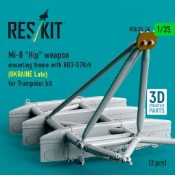 Mi-8 Hip weapon mounting frame with BD3-57KrV (UKRAINE Late) for Tr... 2
