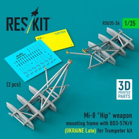 Mi-8 Hip weapon mounting frame with BD3-57KrV (UKRAINE Late) for Tr...
