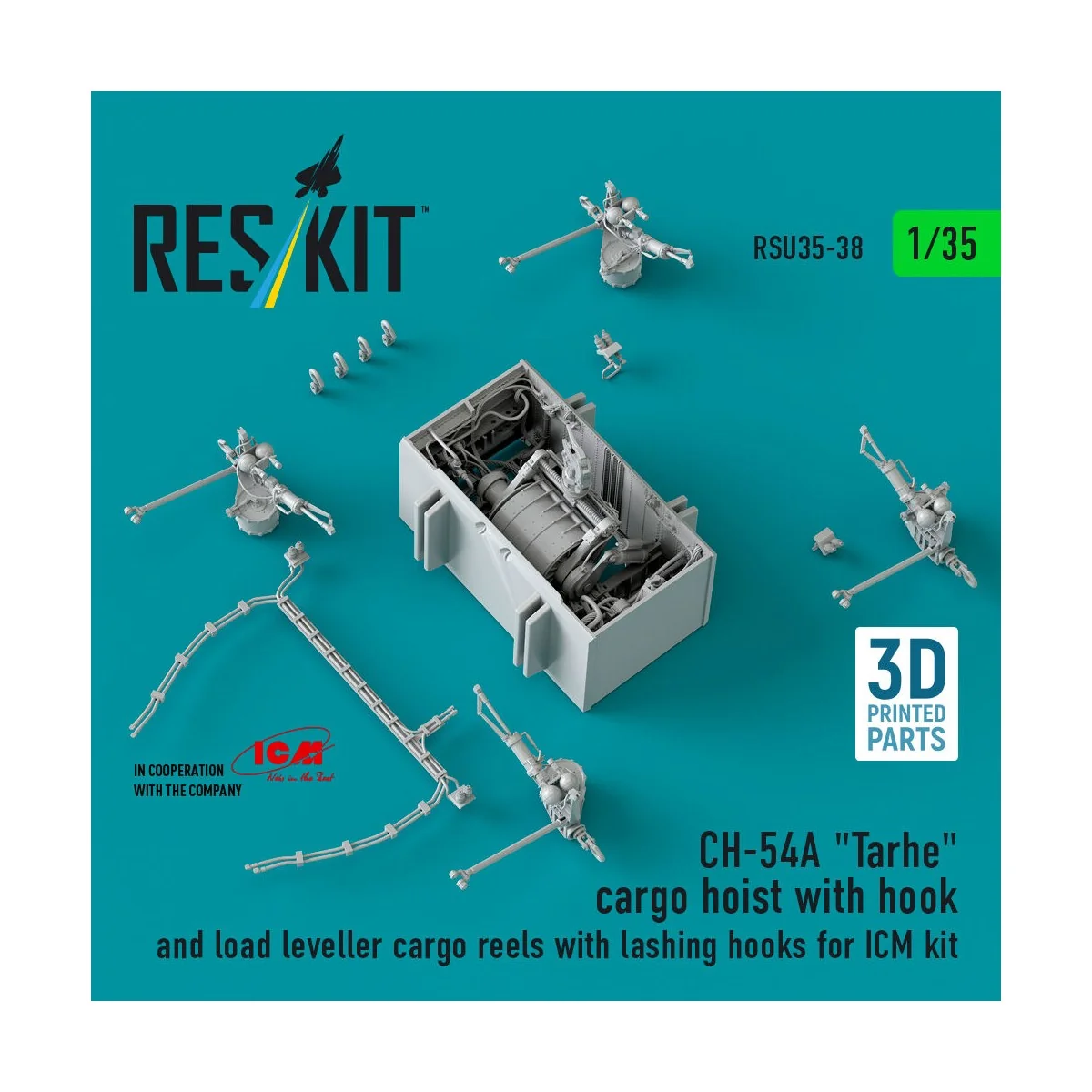 CH-54A Tarhe cargo hoist with hook and load leveller cargo reels wi...