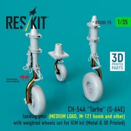CH-54A Tarhe(S-64E) landing gear (MEDIUM LOAD, M-121 bomb and other...
