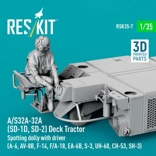 A/S32A-32A (SD-1D, SD-2) Deck Tractor Spotting dolly with driver (U...