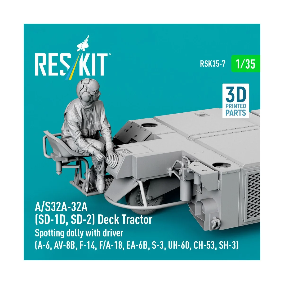 A/S32A-32A (SD-1D, SD-2) Deck Tractor Spotting dolly with driver (U...