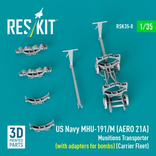 US NAVY MHU-191/M (AERO 21A) Munitions Transporter (with adapters f...