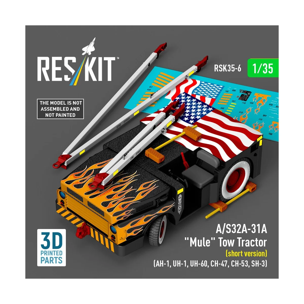 A/S32A-31A Mule Tow Tractor (short version) (AH-1, UH-1, UH-60, CH-...
