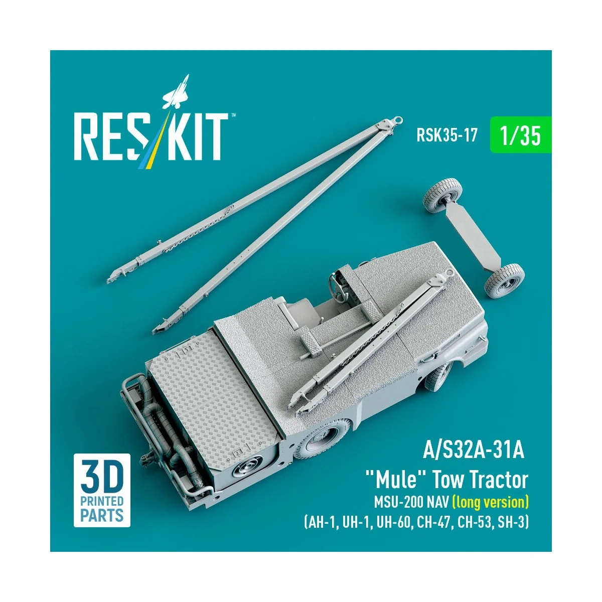 A/S32A-31A Mule Tow Tractor MSU-200 NAV (long version) (AH-1, UH-1,...