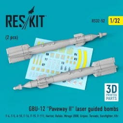 GBU-12 Paveway II laser guided bombs (2 pcs) (F-4, F-5, A-10, F-16,...