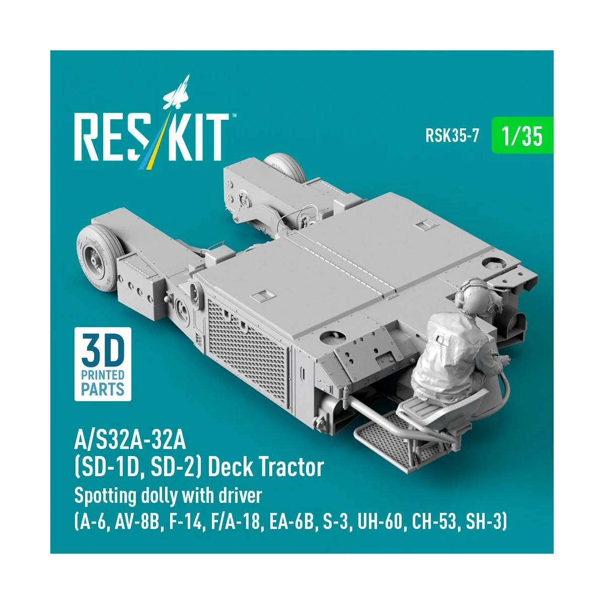 A/S32A-32A (SD-1D, SD-2) Deck Tractor Spotting dolly with driver (U...
