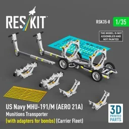 US NAVY MHU-191/M (AERO 21A) Munitions Transporter (with adapters f...