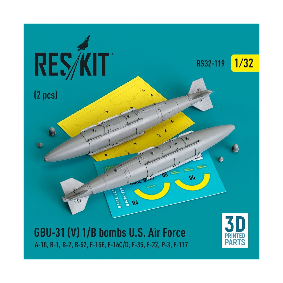 GBU-31 (V) 1/B bombs U.S. Air Force (2 pcs) (A-10, B-1, B-2, B-52, ...
