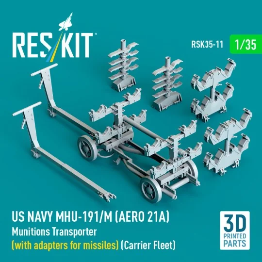US NAVY MHU-191/M (AERO 21A) Munitions Transporter (with adapters f...