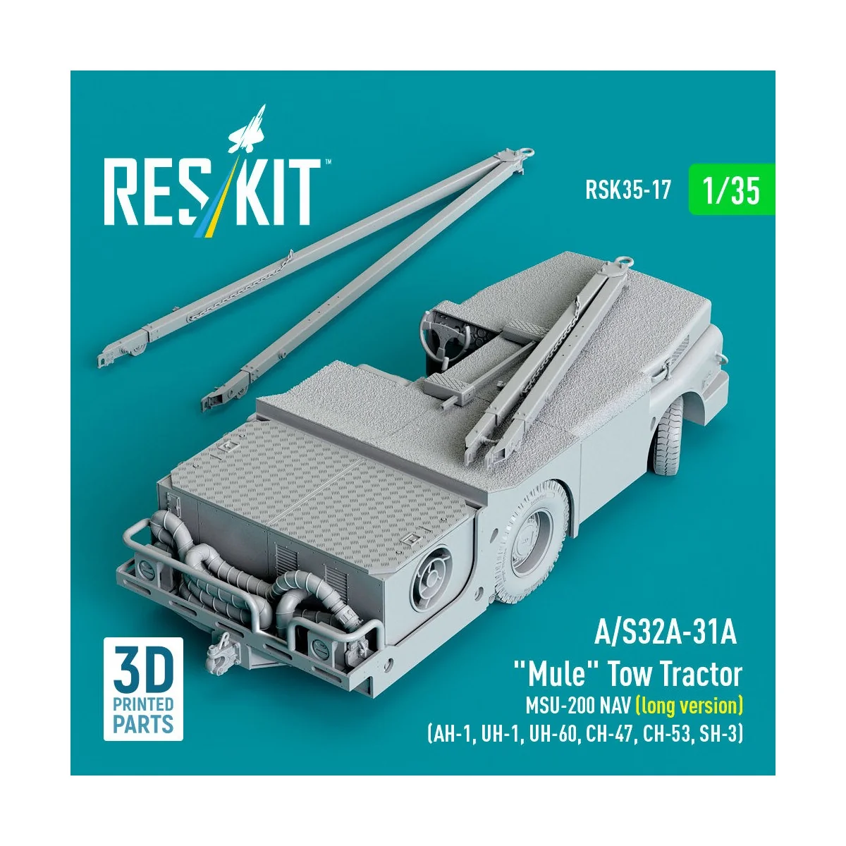 A/S32A-31A Mule Tow Tractor MSU-200 NAV (long version) (AH-1, UH-1,...