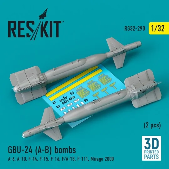 GBU-24 (A-B) bombs (2 pcs) (A-6, A-10, F-14, F-15, F-16, F/A-18, F-...