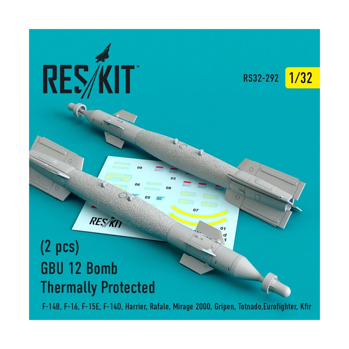 GBU-12 Paveway II thermally protected laser guided bombs (2 pcs) (F...