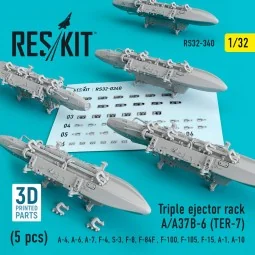 Triple Ejector Rack A/A37B-6 (TER-7) (5 pcs) (A-4, A-6, A-7, F-4, S...