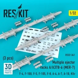Multiple ejector racks A/A37B-6 (MER-7) (3 pcs) (F-4, F-100, F-5, F...