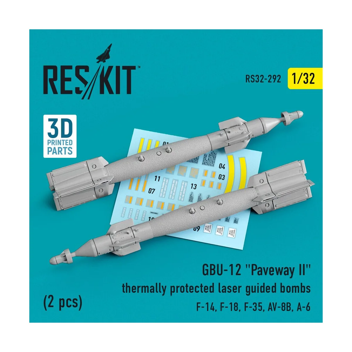 GBU-12 Paveway II thermally protected laser guided bombs (2 pcs) (F...