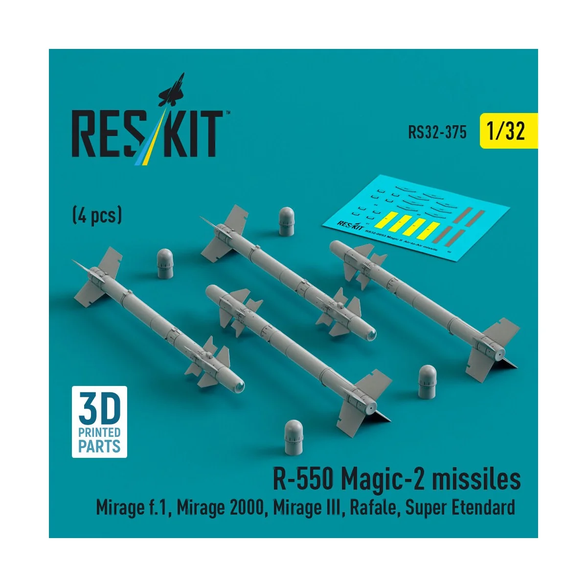 R.550 Magic-2 missiles (4 pcs) (Mirage F.1, Mirage 2000, Mirage III...