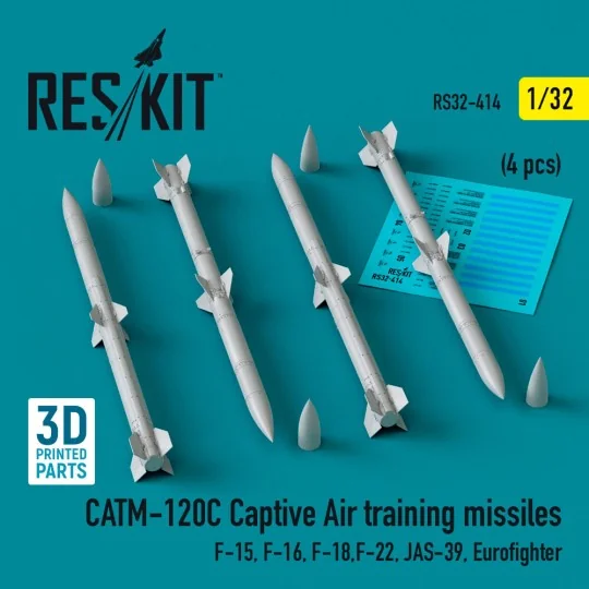 CATM-120C Captive air training missiles (4 pcs) (F-15, F-16, F-18, ...
