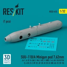 SUU-11B/A Minigun pod 7, 62mm (1 pcs) (A-1, A-37, B-26K, F-84, F-86...