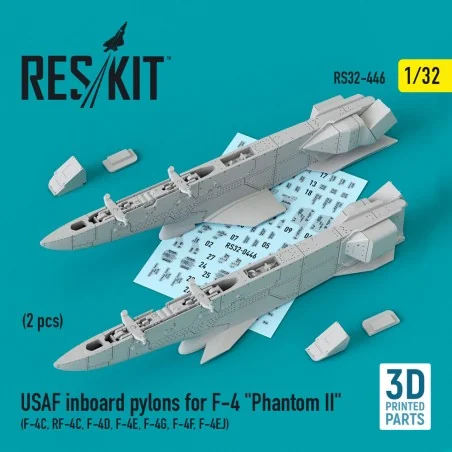 USAF Inboard pylons for F-4 Phantom II (2 pcs) (F-4?, RF-4?, F-4D, ...