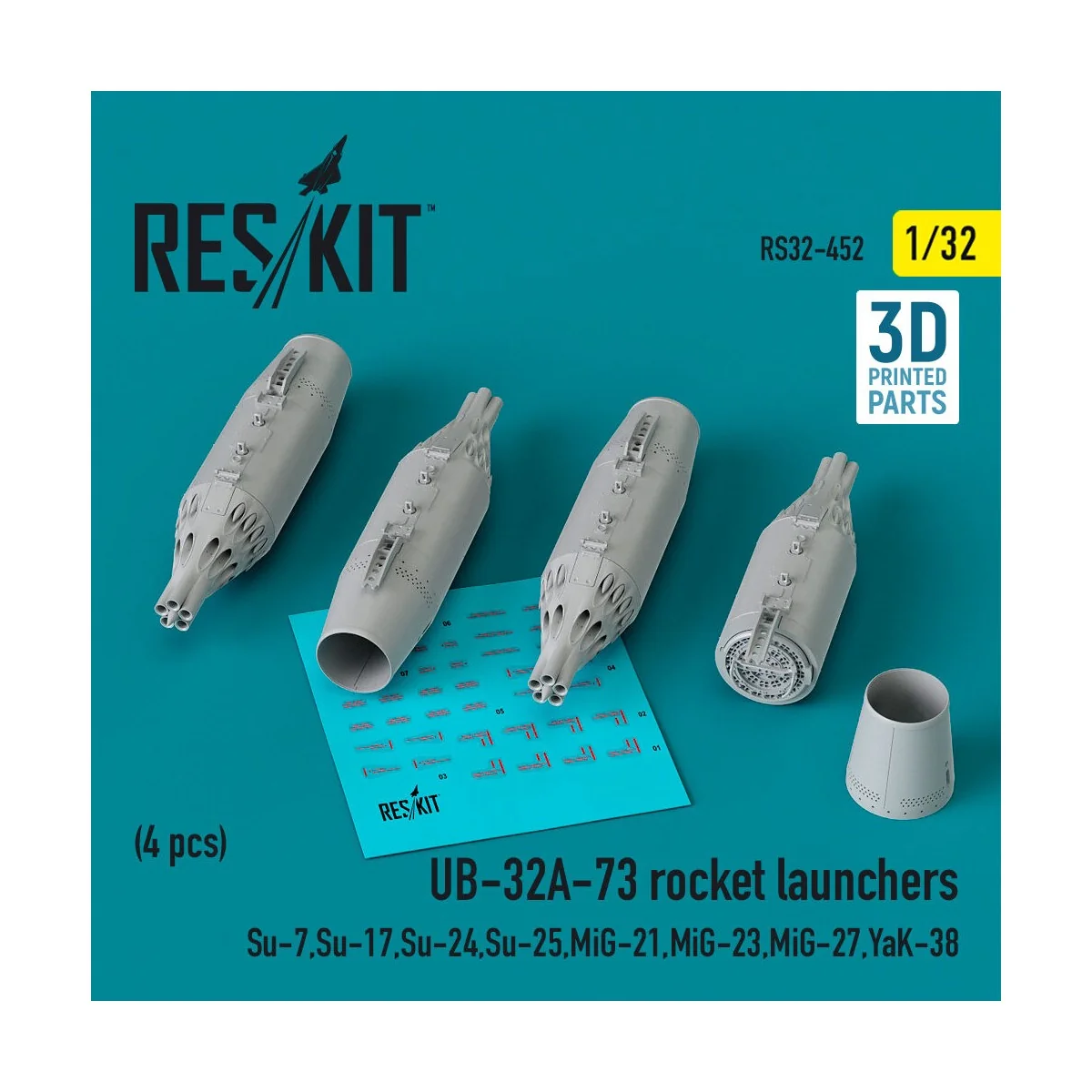 UB-32A-73 rocket launchers (4 pcs) (Su-7, Su-17, Su-24, Su-25, MiG-...