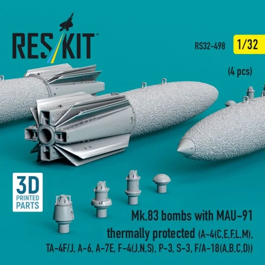 Mk.83 bombs with MAU-91 thermally protected (4 pcs) (A-4(C, E, F, L...