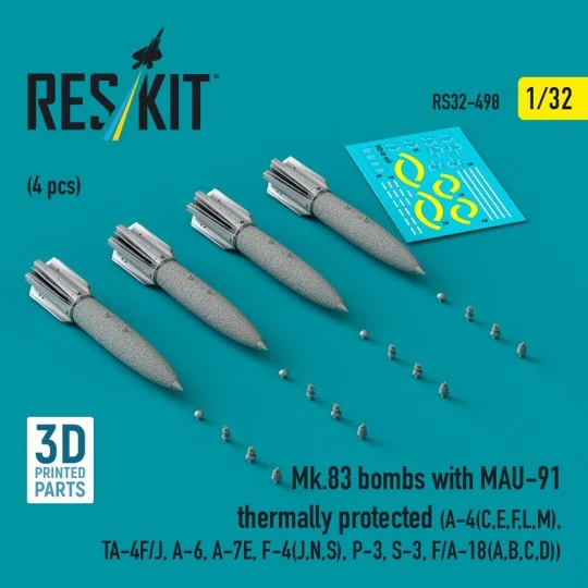 Mk.83 bombs with MAU-91 thermally protected (4 pcs) (A-4(C, E, F, L...