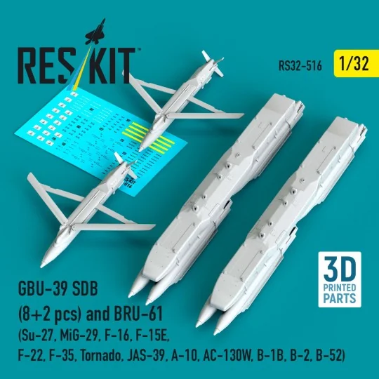 GBU-39 SDB (8 pcs) and BRU-61 (2 pcs) (Su-27, MiG-29, F-16, F-15E, ...
