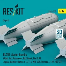 BL755 cluster bombs (4 pcs) (Alpfa Jet, Buccaneer, BAE Hawk, Fiat G...