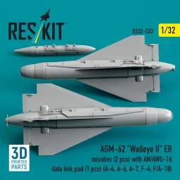 AGM-62 Walleye II ER missiles (2 pcs) with AN/AWG-16 data link pod ... 2