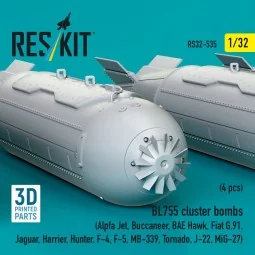BL755 cluster bombs (4 pcs) (Alpfa Jet, Buccaneer, BAE Hawk, Fiat G... 2