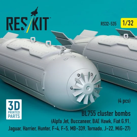 BL755 cluster bombs (4 pcs) (Alpfa Jet, Buccaneer, BAE Hawk, Fiat G...