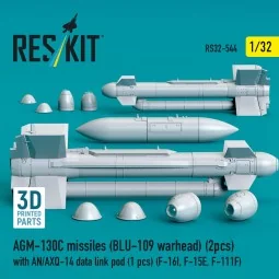AGM-130C missiles (BLU-109 warhead) (2 pcs) with AN/AXQ-14 data lin...