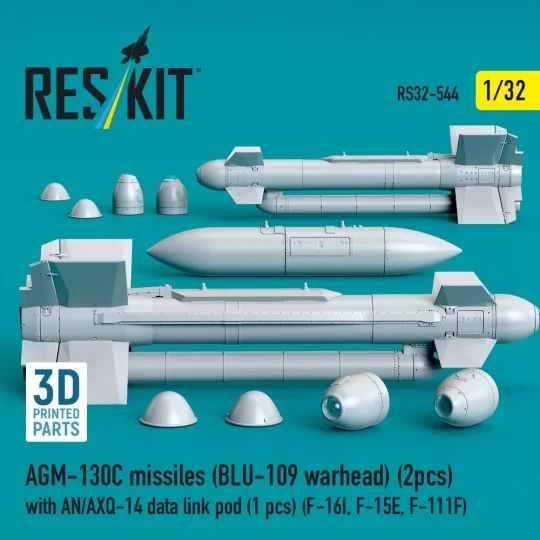 AGM-130C missiles (BLU-109 warhead) (2 pcs) with AN/AXQ-14 data lin...